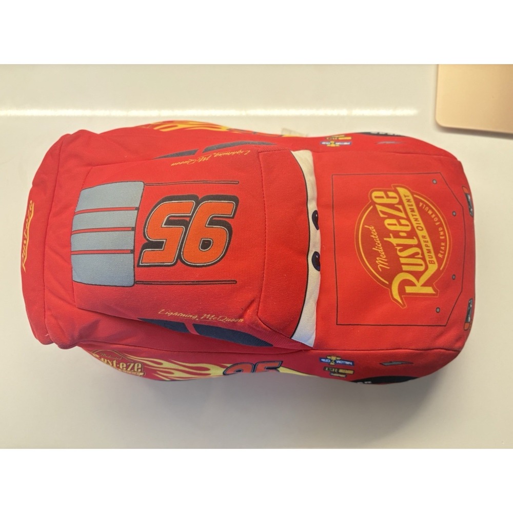 Disney Pixar Cars Lightning McQueen Plush Pillow 17" Lightyear Red #95 Hornet